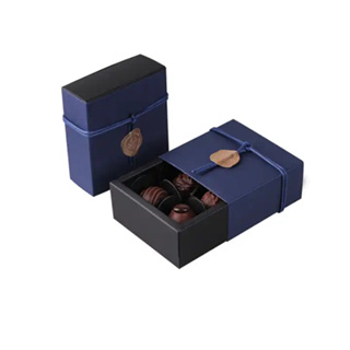 100个包裝巧克力特種紙 烘焙包裝盒巧克力盒韓網 4粒批發