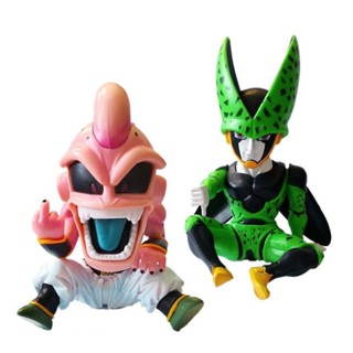 現貨 11cm 日本動漫 龍珠Z 七龍珠 悟空 魔人佈歐 沙魯 豎中指 鄙視 Q版公仔人偶模型玩具手辦擺件娃娃禮物