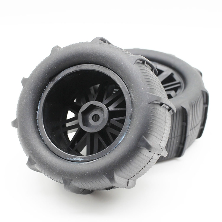 遙控車模型配件沙灘輪胎適用於 12 毫米六角活頁夾遙控車