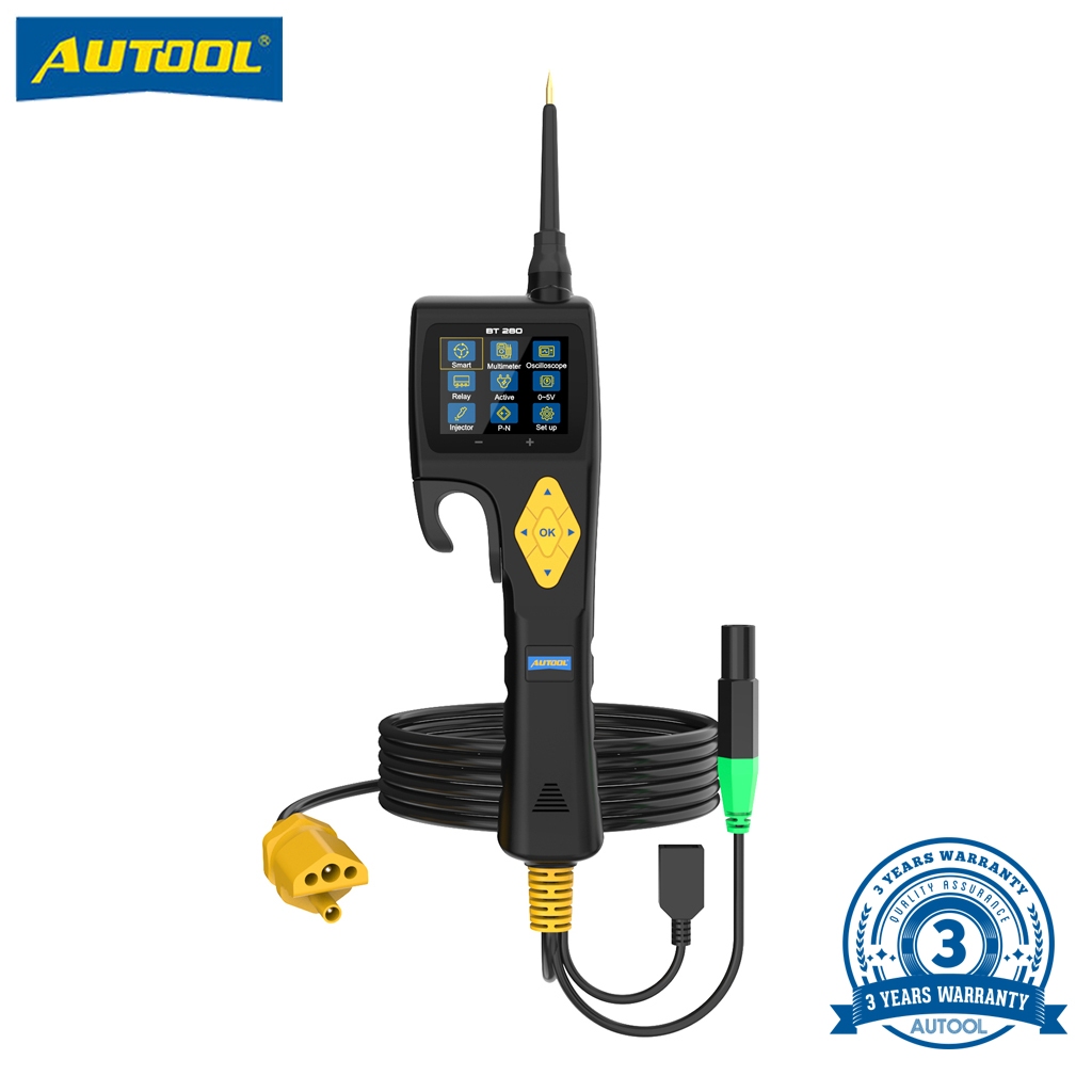 AUTOOL BT280 三年保固 汽車電路測試儀 汽車掃描儀 電氣系統測試儀 電壓表 診斷工具 三用表