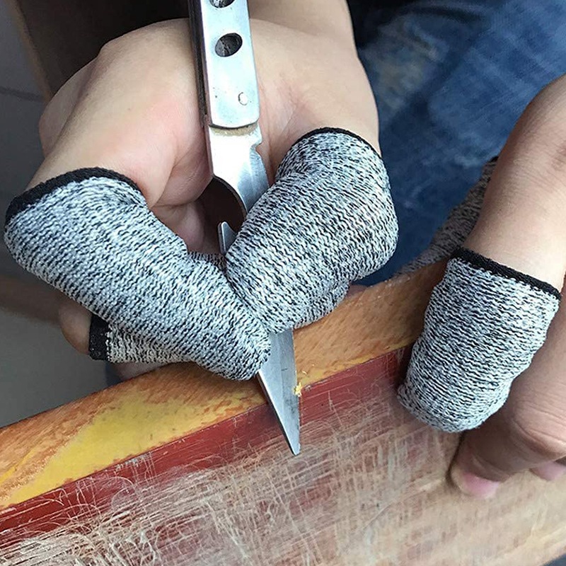防割指套 15針5級拇指刀採摘器指套HPPE雕刻防切割勞保手指套批發