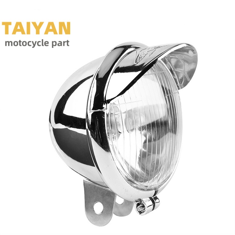 摩托車改裝霧燈適用於哈雷太子側燈 GN125 電機前霧燈摩托車零件