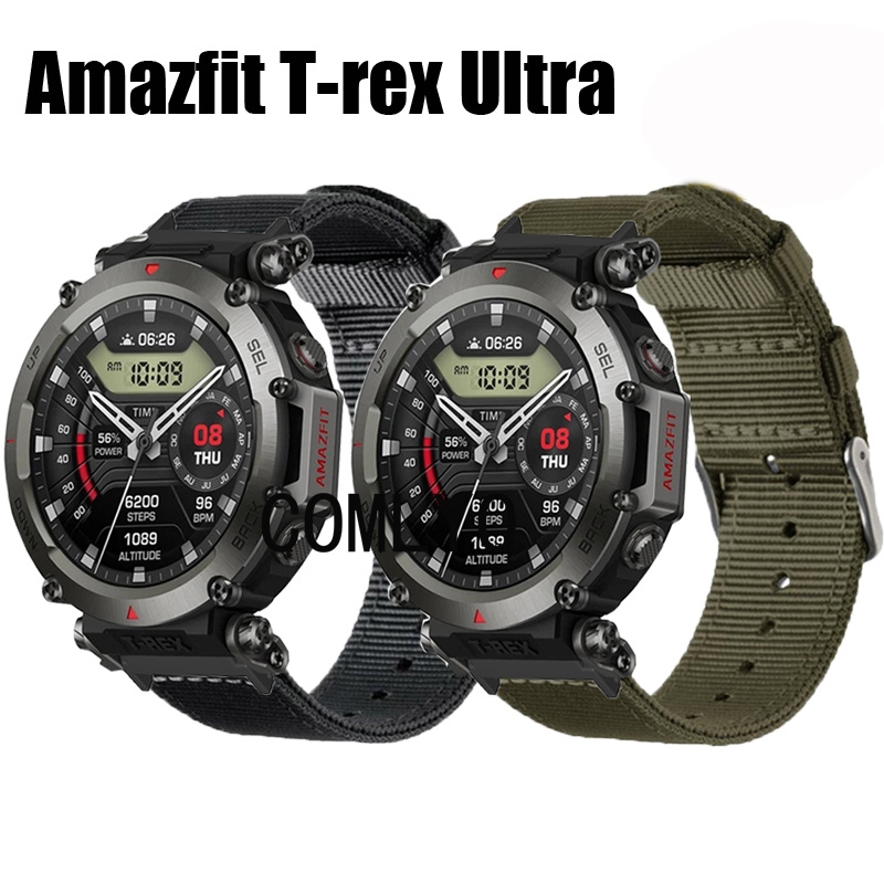 華米 Amazfit T-rex Ultra 錶帶 尼龍 帆布 柔軟 智能手錶 錶帶 男女學生款