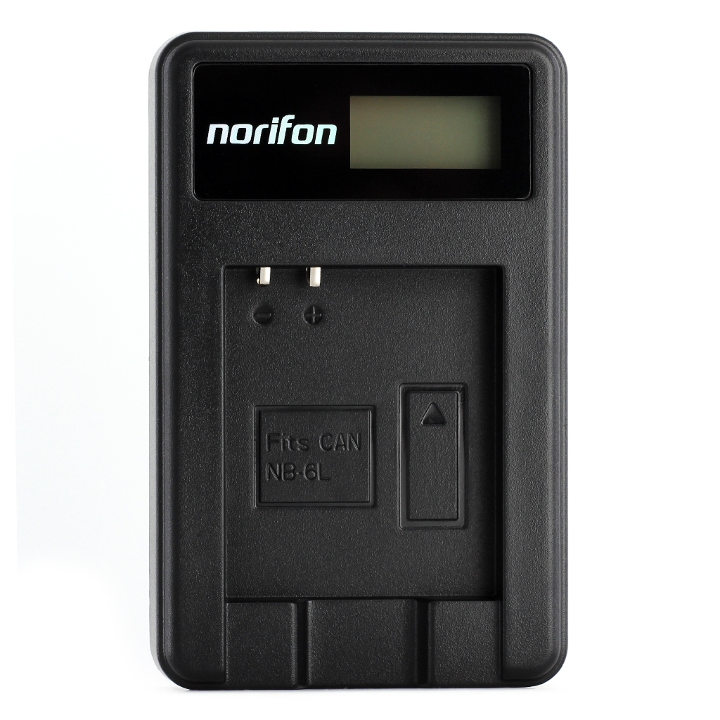 Norifon NB-6L LCD USB 充電器適用於佳能 PowerShot SX530 HS、SX610 HS、S