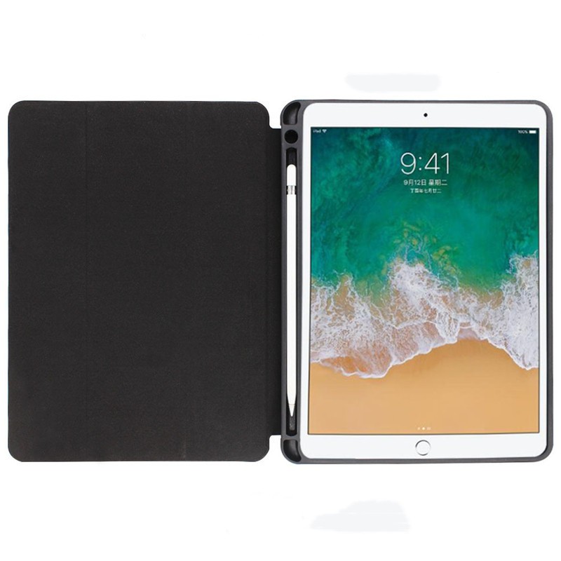 適用於 iPad Pro 第一代 12.9 英寸保護殼 2015(型號:A1584/A1652)帶筆架,帶軟 TPU 背