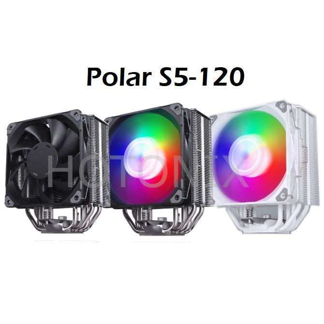 Phanteks Polar S5-120 CPU 空氣冷卻器單塔 5 熱管 260W 適用於 LGA1700/115X