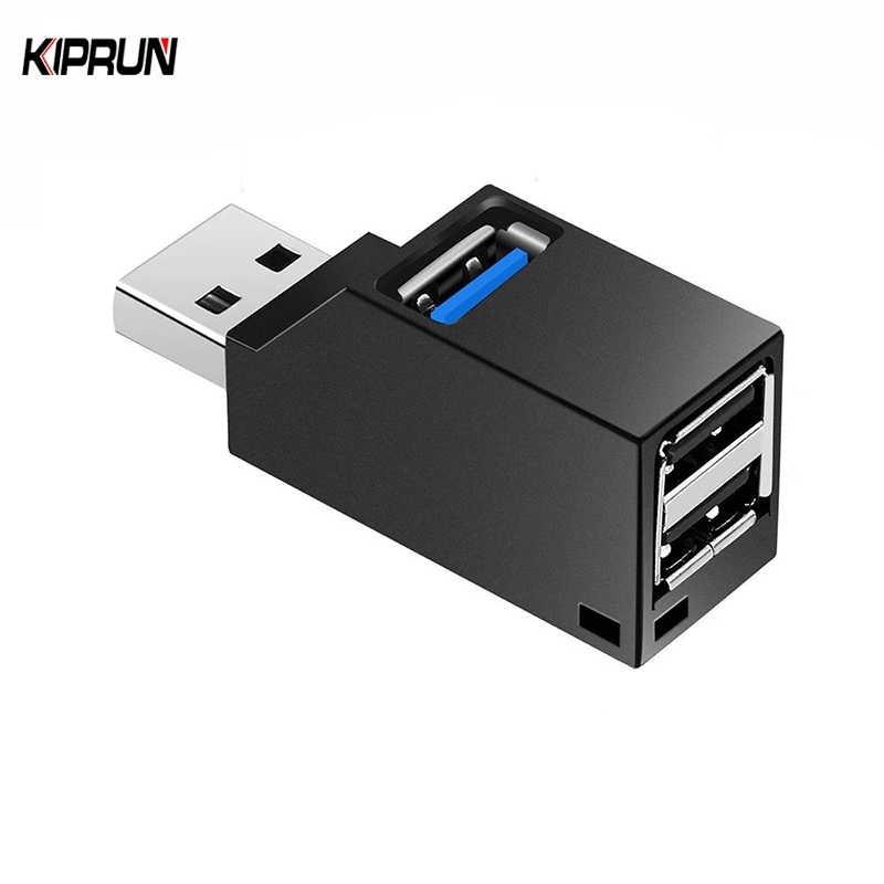 Kiprun USB 3.0 HUB 適配器擴展器迷你分線盒 3 端口便攜式快速數據傳輸 USB 分配器適用於 PC 筆