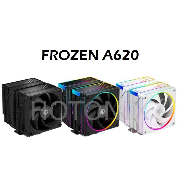 Id-cooling FROZEN A620 CPU風冷雙塔雙風扇6熱管適用於LGA1700/1200/115X/AM5