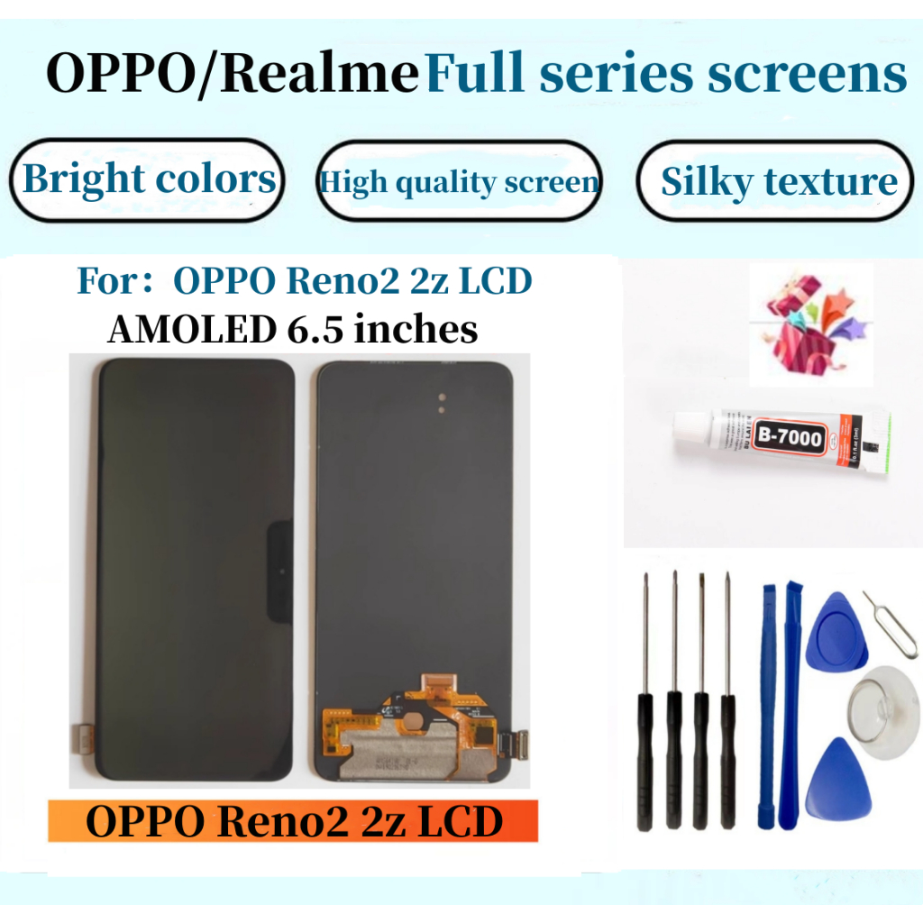 OPPO液晶螢幕總成 全新適用於 OPPO Reno2 2z 螢幕總成 LCD屏幕面板 維修換屏