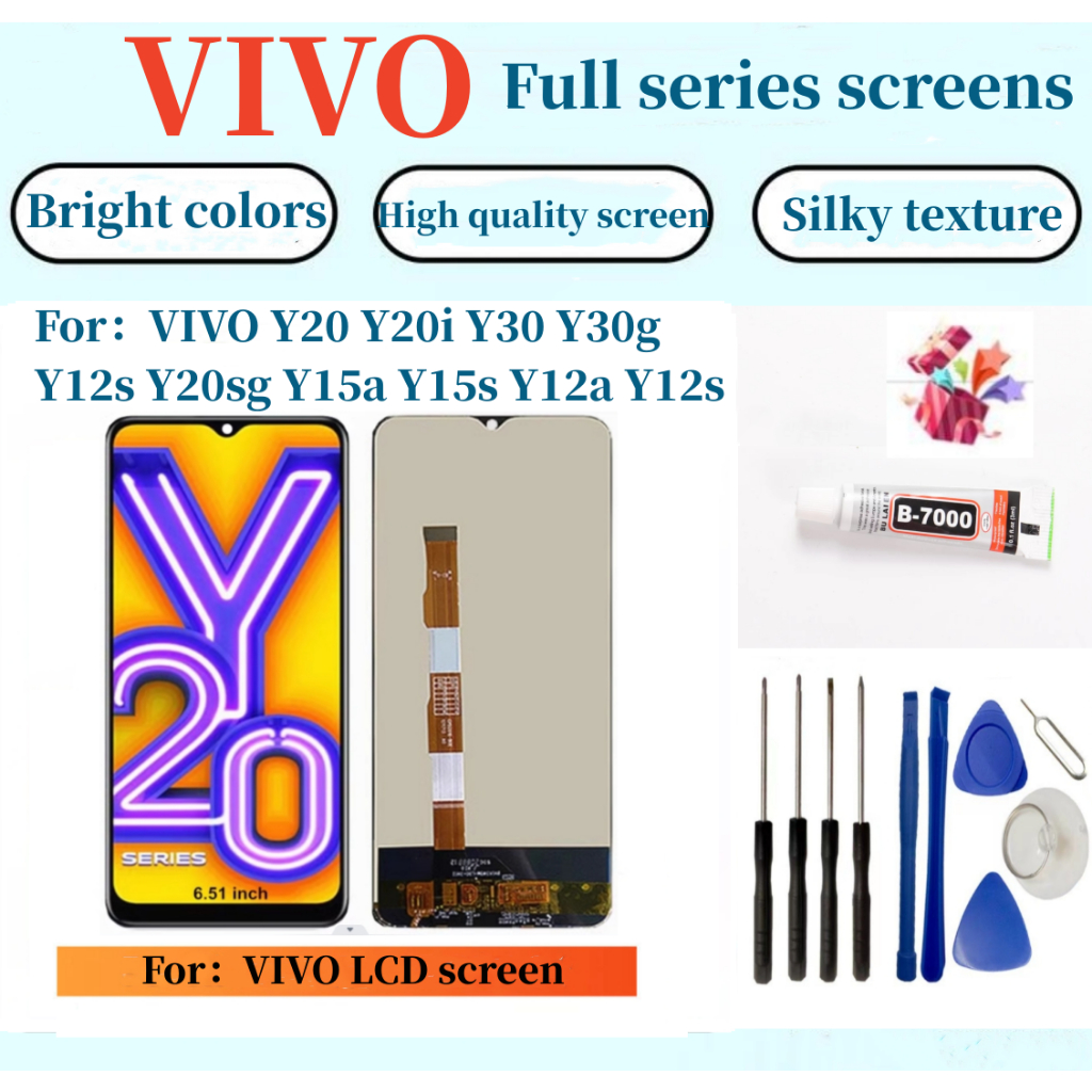 全新螢幕適用於 VIVO Y20 Y20i Y30 Y15a 螢幕總成 Y30g Y12s Y20sg Y20s 液晶屏