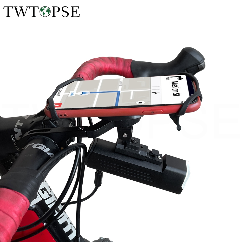 Twtopse 1000 流明自行車燈套裝帶手機支架支架 USB 防水