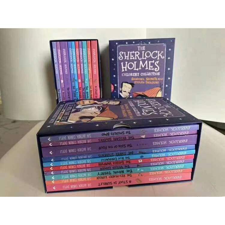 急速出貨非點讀福爾摩斯探案全集故事第一季10冊盒裝 The SHERLOCK HOLMES英文原版經典探案小說學生課外閱