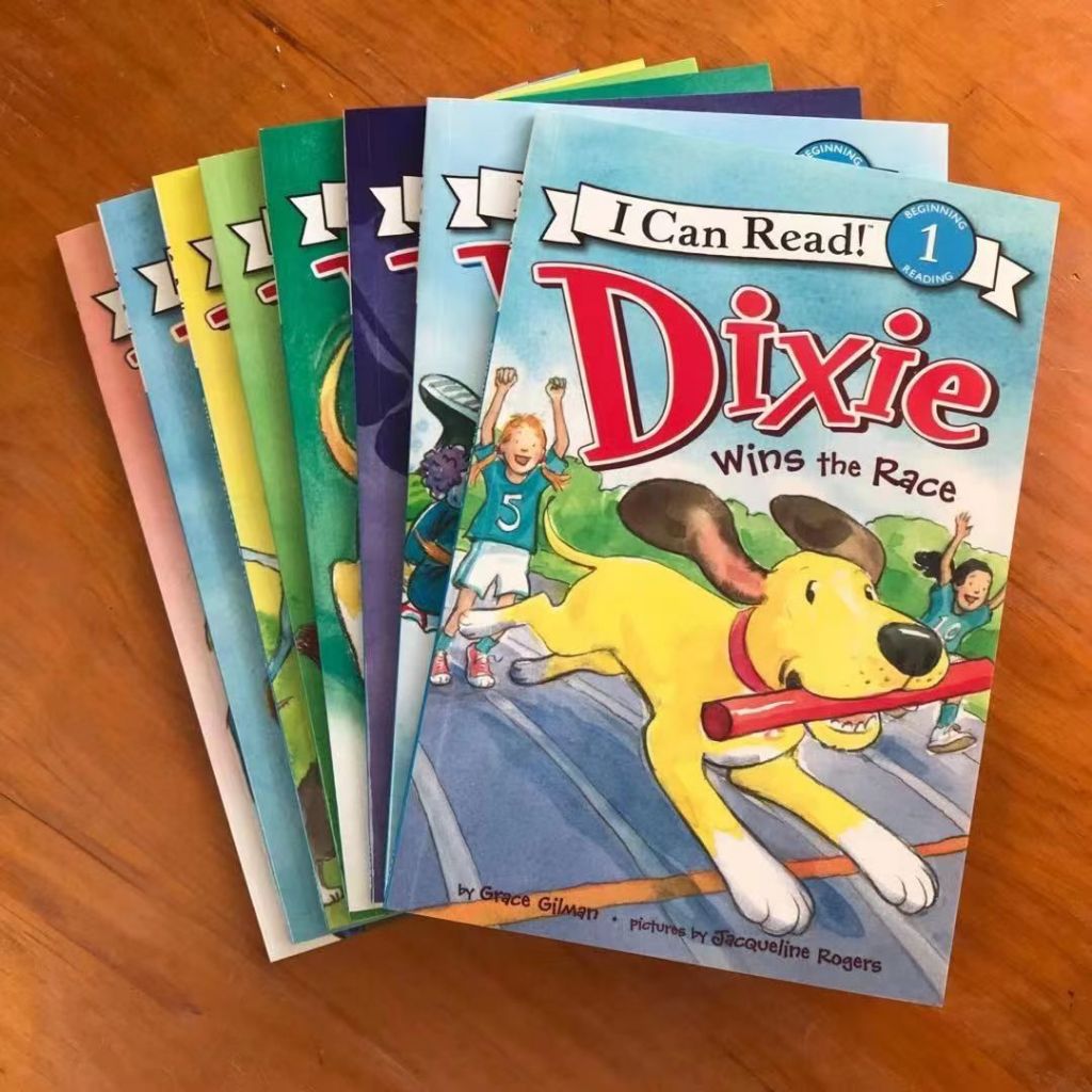 急速出貨小達人點讀版I Can Read Dixie 小狗迪克斯故事全8冊兒童啟蒙英語故事書支持小蝌蚪易趣點讀筆小紅書同
