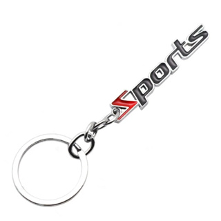 HONDA NISSAN 三維金屬運動標誌汽車鑰匙扣鑰匙圈鑰匙鏈環架適用於奧迪福特日產豐田渦輪本田