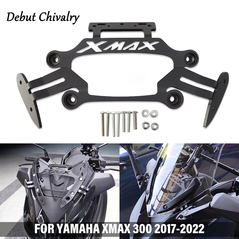 山葉 適用於yamaha XMAX 300 2017-2022改裝後視鏡前移支架導航支架手機支架