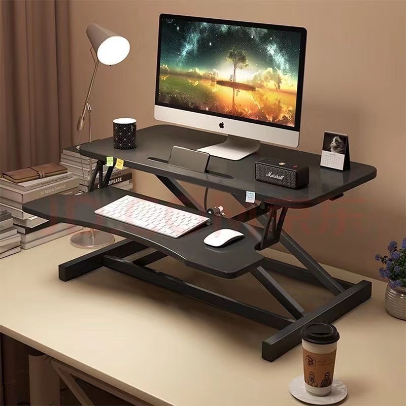 電腦升降桌顯示器增高架筆記本支架站立辦公桌液壓氣動升降桌支架