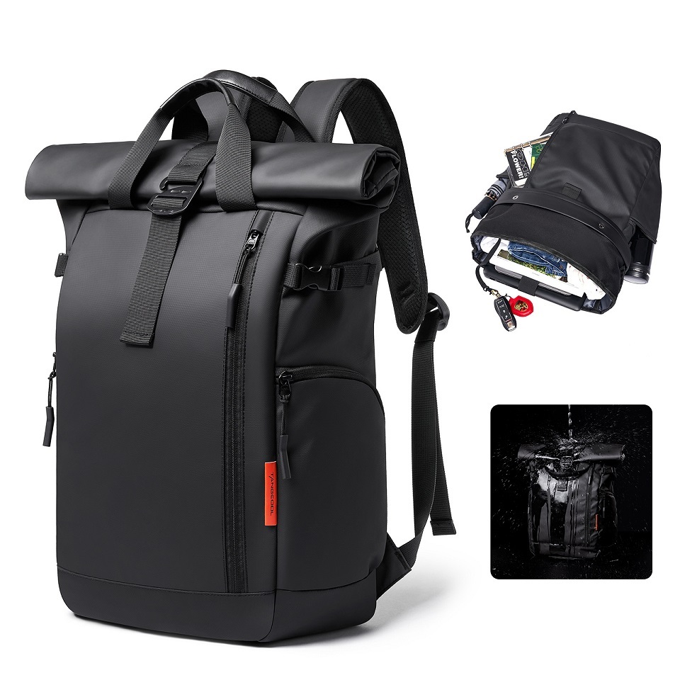Tangcool 防盜背包男 防水15.6吋筆電包 運動後背包 大容量雙肩包 戶外旅行包 學生書包 男生包包