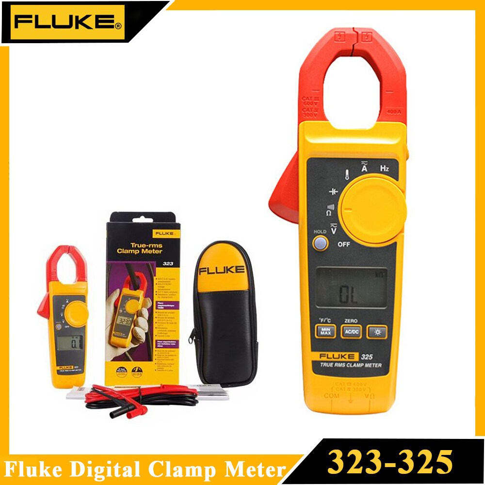 Fluke 323 324 325 電流鉗錶真有效值專業數字電流表鉗子交流直流萬用表電工工具