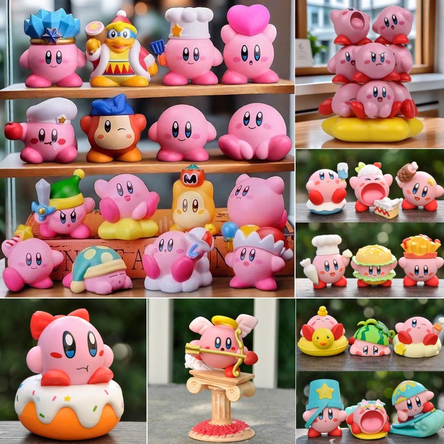 【卡比大合集】kirby星之卡比 扭蛋 轉蛋 粉色星之卡比公仔 蛋糕擺件 玩具 裝飾品