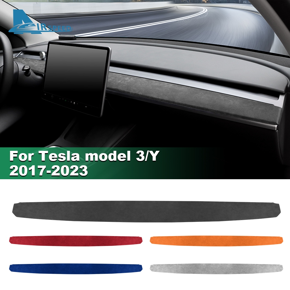 適用於特斯拉 Model 3/Y 2017-2023 汽車儀表板面板裝飾罩飾板汽車乘客副駕駛面板罩飾板內飾裝飾