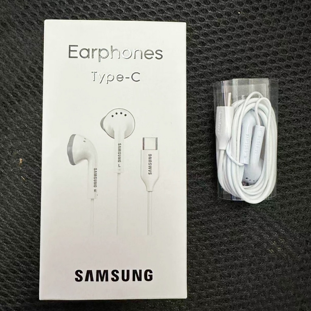 SAMSUNG 三星耳機 S23 Ultra A54 A34 耳機入耳式 C 型帶麥克風有線耳機適用於 Galaxy N