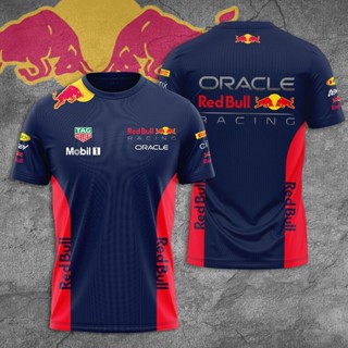 RED BULL TAG HEUER 2023紅牛賽車t恤紅牛f1一級方程式tag豪雅美孚1號t恤夏季最新款motogp