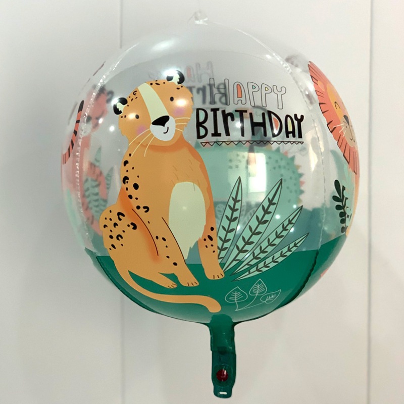 22吋 4D 四面 動物世界 氣球 鋁膜氣球 派對用品 節日 生日派對 生日佈置 派對小物 派對佈置 DIY