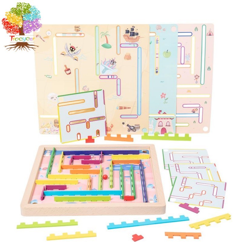 【樹年】木製迷宮走珠玩具兒童空間推理鍛鍊邏輯思維手眼協調早教益智玩具