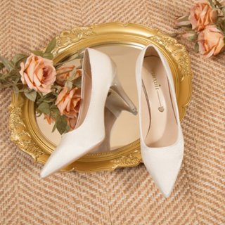 宴會鞋尖頭高跟鞋絲綢和緞面高跟鞋女士婚禮新娘鞋