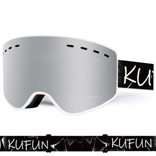 酷峰KUFUN滑雪眼鏡護目鏡裝備雙層防霧雪鏡成人男女大柱面單板抗UV400 【送眼鏡盒+防塵袋】