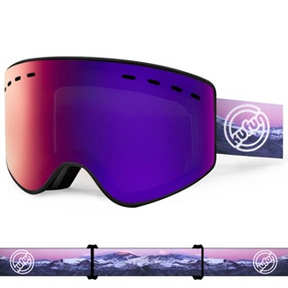酷峰KUFUN滑雪鏡滑雪眼鏡護目鏡防霧雪地柱面雪鏡男成人兒童裝備女 送眼鏡盒+防塵袋