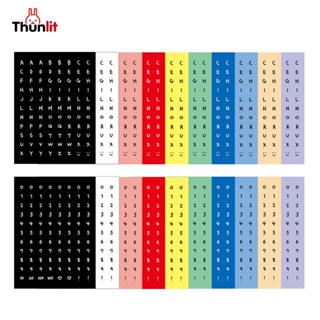 Thunlit 字母貼紙和數字 10 件套 Ins 風格字母貼紙美學裝飾日記本計劃筆記本