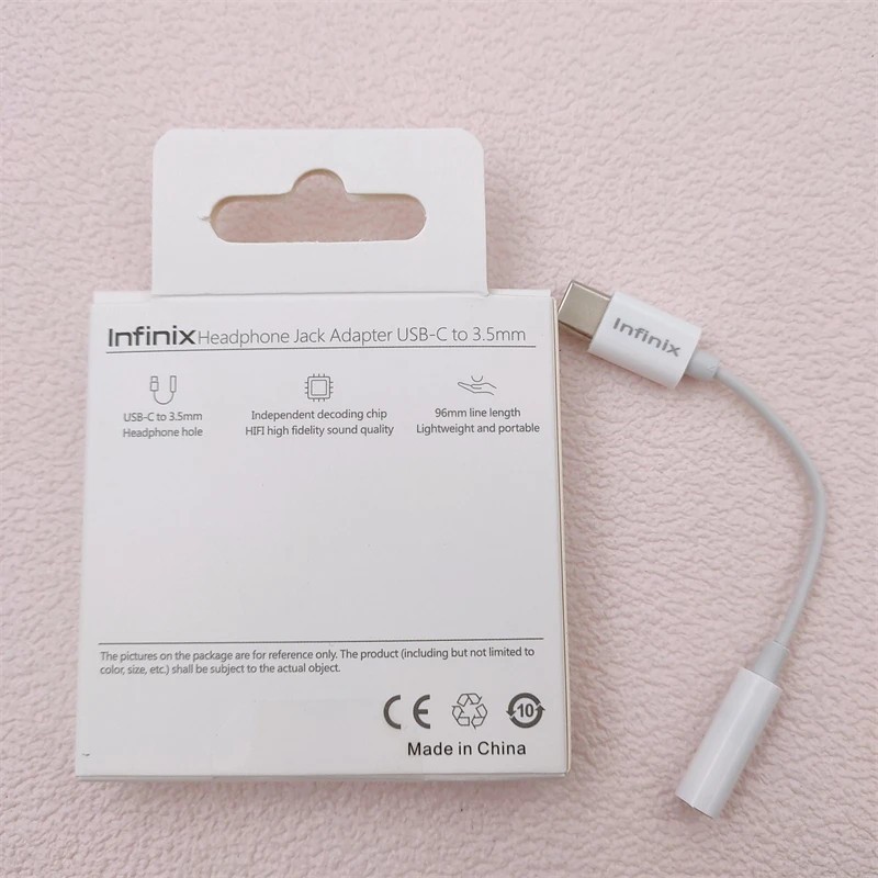 XIAOMI MI Infinix USB C 型轉 3.5MM 耳機插孔音頻適配器轉換器適用於零 30 X Pro 小
