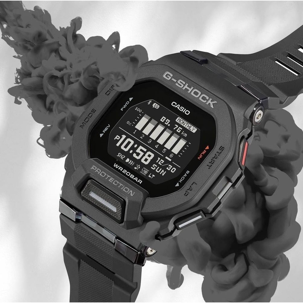 G-shock系列gbd-200背光防撞運動手錶防水手錶gbd-200sm-1a5jf
