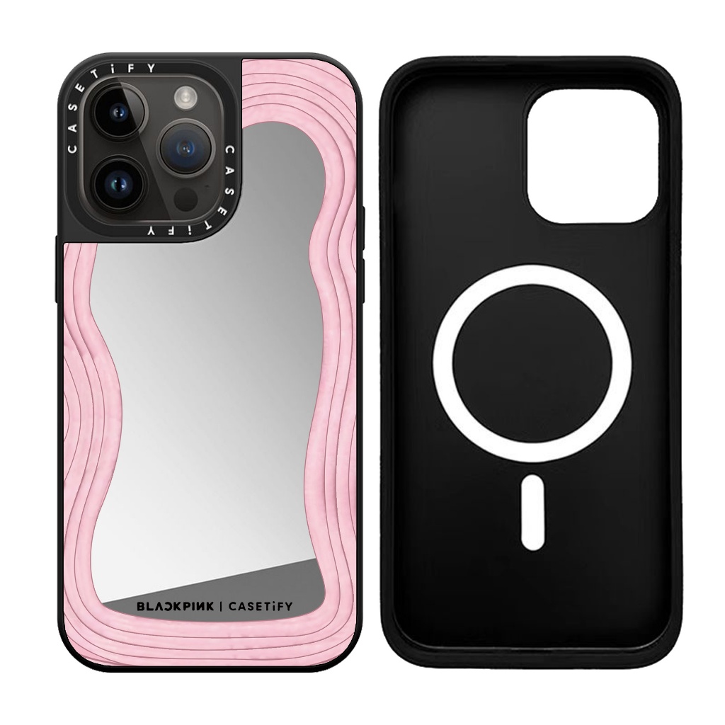 BLACKPINK女團 簡約鏡面磁吸 iPhone15Pro手機殼 蘋果11 i12Pro i13硬殼i14Promax