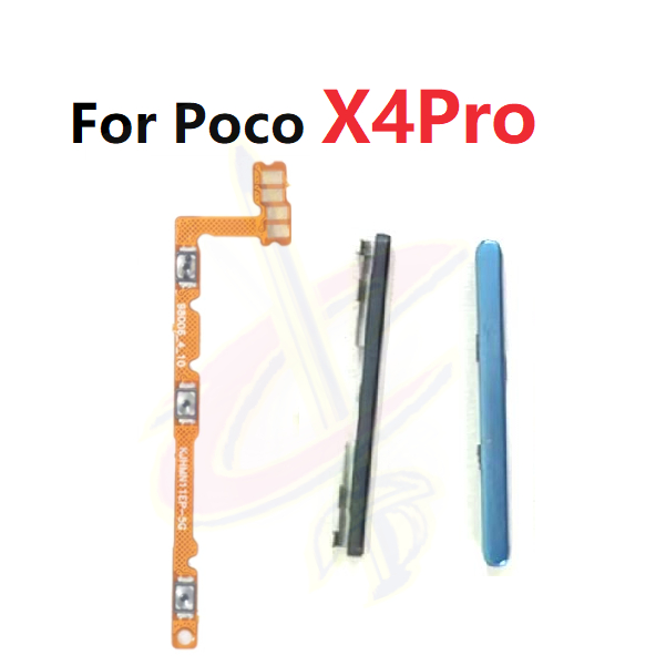 XIAOMI 適用於小米 Poco X4 Pro 的電源開關音量按鈕 flex