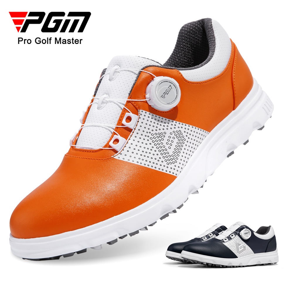 PGM 高爾夫球鞋男士防水運動鞋旋鈕鞋帶專利防側滑鞋子golf男鞋 XZ303
