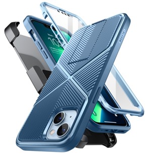 I-Blason Infinity系列適用於 iPhone 14 Plus手機殼帶皮帶夾支架帶屏保支援無線充全身防摔防震