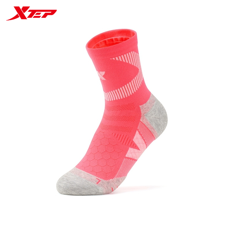 【特步 xtep】競速馬拉松系列 | 情侶款馬拉松跑步襪 2024春季新款專業跑步襪子男襪女襪平板中襪
