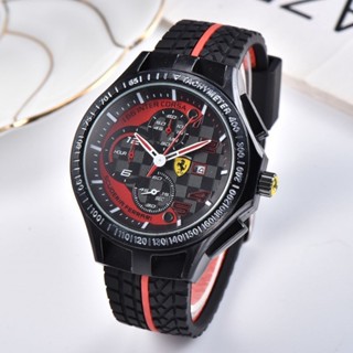 頂級品牌奢華時尚超大錶盤賽車 F1 矽膠錶帶男士手錶運動軍事風格自動日期石英日曆手錶