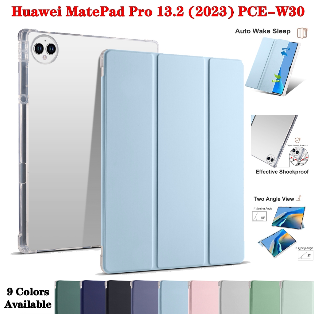 適用於華為 MatePad Pro 13.2 2023 PCE-W30 13.2 英寸平板電腦保護套時尚 DIY 透明外