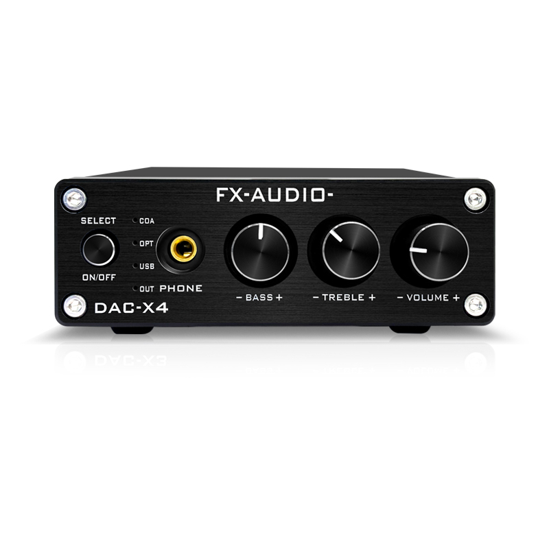 FX-AUDIO DAC-X4發燒hifi無損USB解碼器聲卡光纖同軸輸出DAC耳放一件式機
