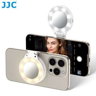 JJC MagSafe 磁吸自拍補光燈 可翻轉 帶自拍鏡 Vlog拍攝 網路直播 蘋果手機外置LED補光燈