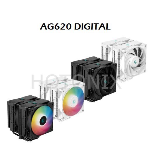 Deepcool AG620 DIGITAL CPU 空氣冷卻器雙塔 6 熱管 260W 適用於 LGA1700/20x