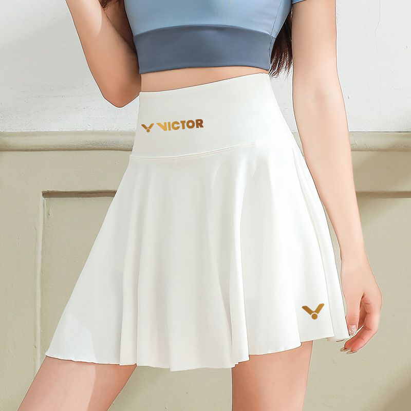維克多羽毛球短裙2023新款短裙yy 2023新款羽毛球服防眩光網球女短褲百褶裙網眼速乾運動裙柔軟舒適運動裙