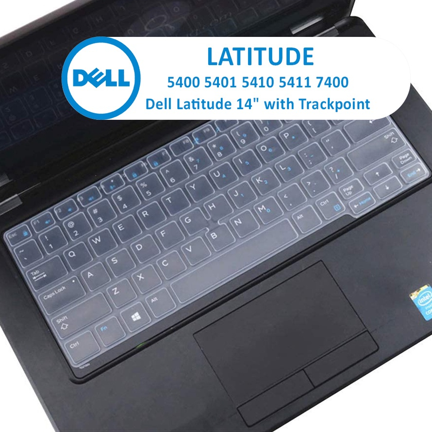 DELL 適用於戴爾 Latitude 5400 5401 5410 5411 7400 14" 矽膠材料的鍵盤保護膜