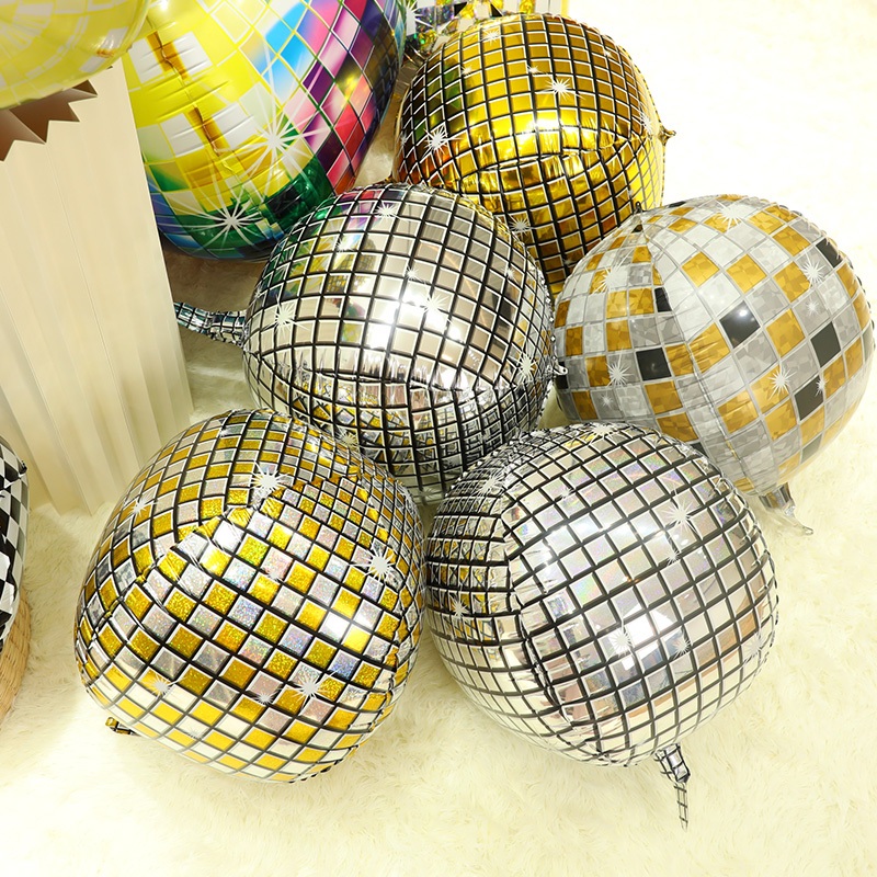 10吋 4D 迪斯科 KTV 商超 氣球 鋁膜氣球 派對用品 節日 生日派對 生日佈置 派對小物 派對佈置 DIY 現貨