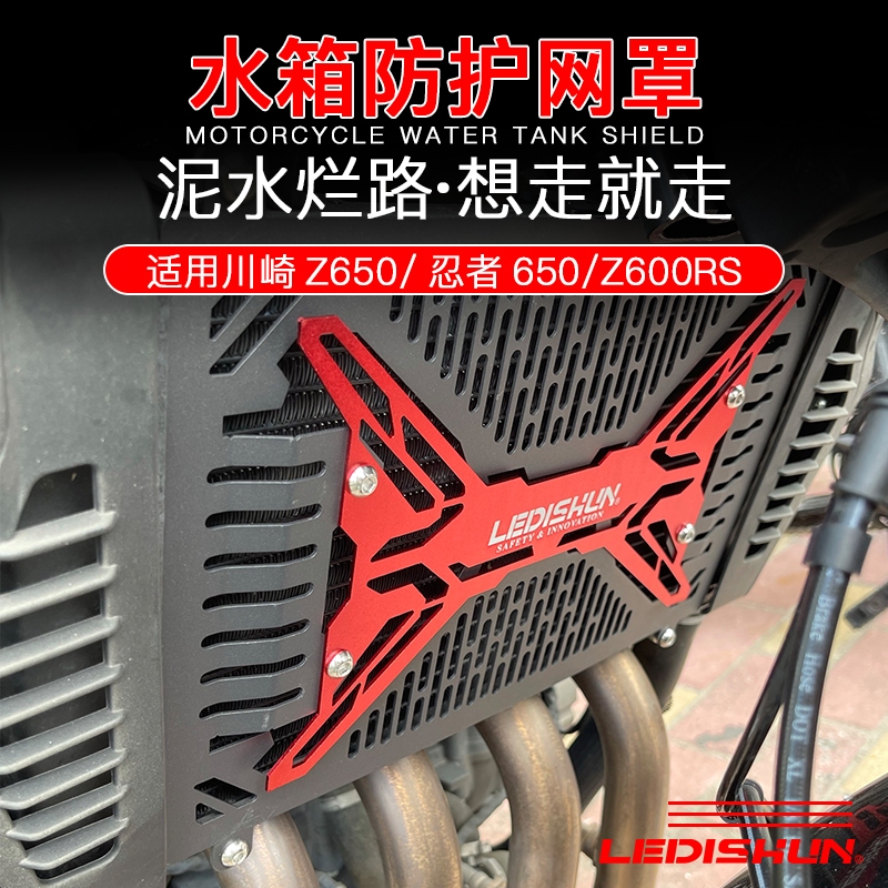適用於川崎 Z650 NINJA650 忍者650 Z650RS散熱保護罩水箱護網 水箱網