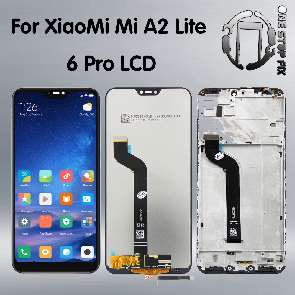 XIAOMI MI 5.84" 適用於小米 Mi A2 Lite LCD 顯示屏觸摸屏數字化儀組件適用於 Redmi 6