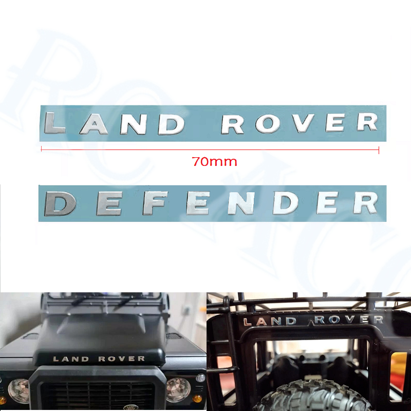 Rc Metal LAND ROVER/ DEFENDER 貼紙標誌貼紙適用於 1/10 TRX4 MN D90 D11